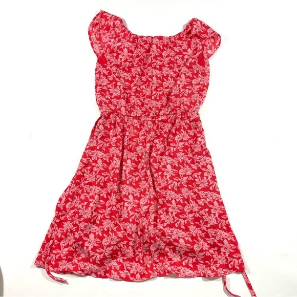 Kaileigh Rebecca Floral Dress Coral Size SP Small Petite - Picture 2 of 6